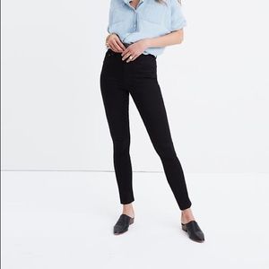 Madewell 10” High-Rise Black Skinny Jeans